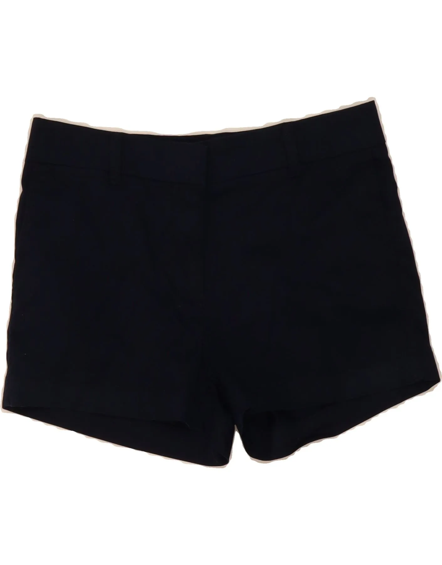 J. CREW Womens Chino Shorts US 4 Small W30  Navy Blue Cotton Structured Collar Durable Button Closures