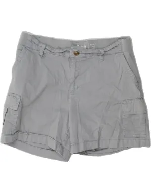 Bamboo Fiber Blend LEE Womens Mid Rise Regular Fit Cargo Shorts US 12 Large W32  Grey Cotton