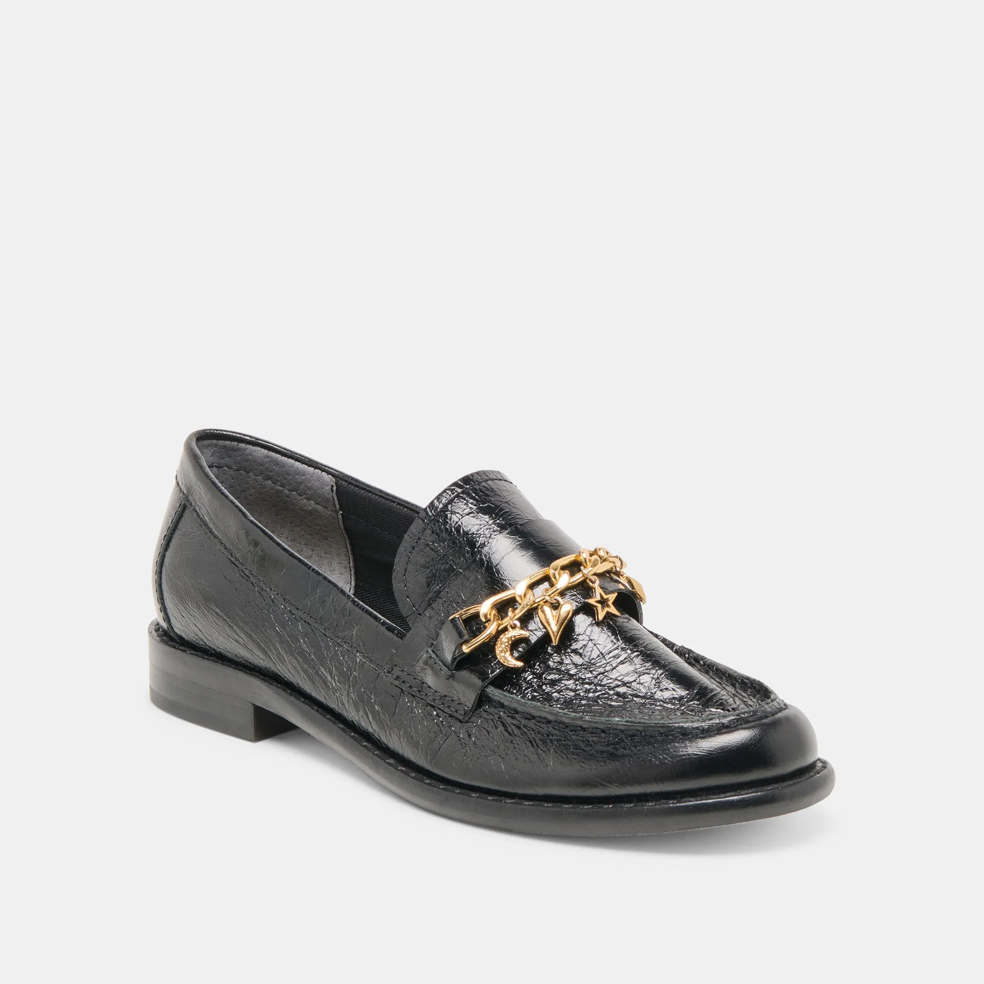 Soft Sole Shoes Chic Fit WAYLEN LOAFERS MIDNIGHT CRINKLE PATENT