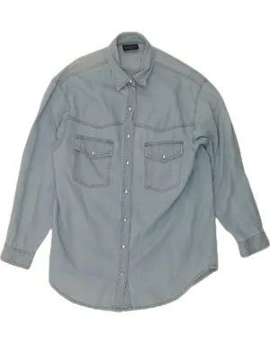 Classy Detail Gradient effect ARIZONA Womens Denim Shirt UK 16 Large Blue Cotton