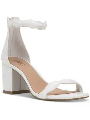 Bright Mood Mood Booster Sollisa Womens Faux Leather Scalloped Heels