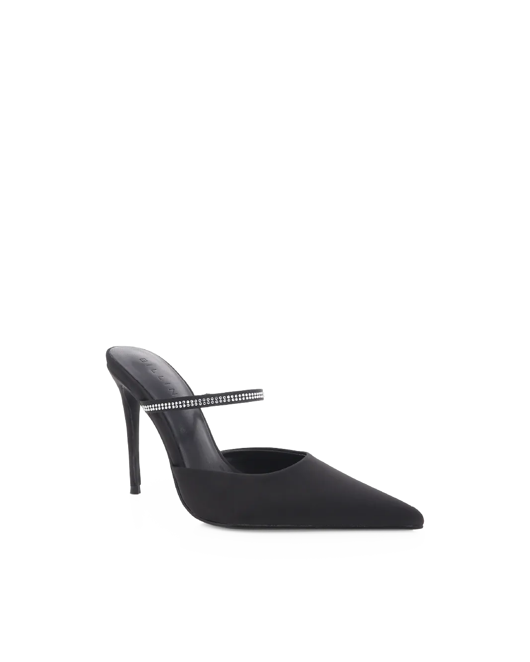 Soft Motion Romantic Heels GIANELLA - BLACK SATIN