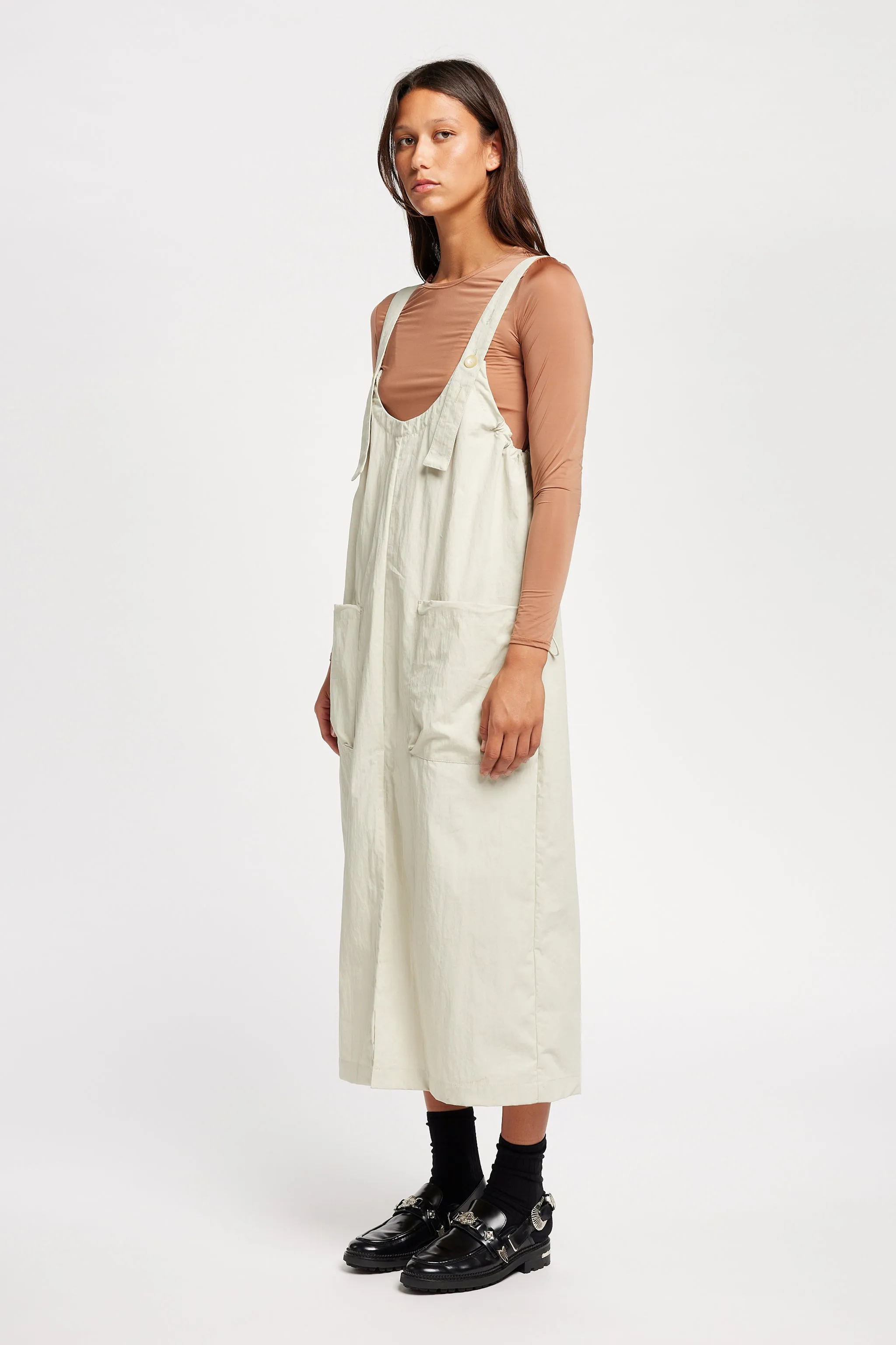 Shoreline Pinafore Bone Capsule-Wardrobe Smart And Comfortable