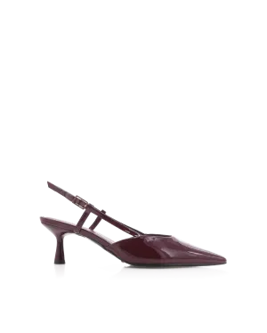 Fashionable Booties Trendy Footwear KYRIE - DARK CHERRY PATENT