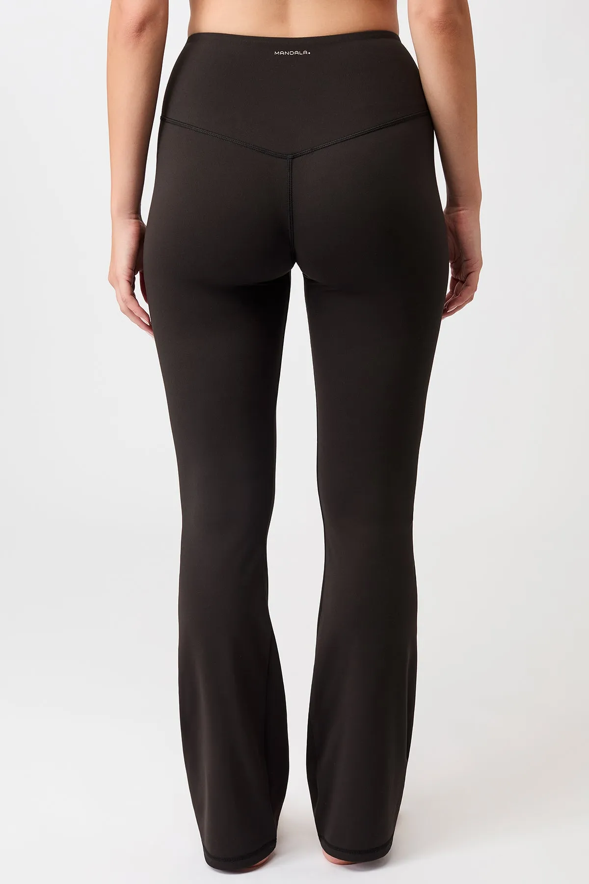 Calm Fit Eco Friendly Gym Workout Flared Sports Pants - Black