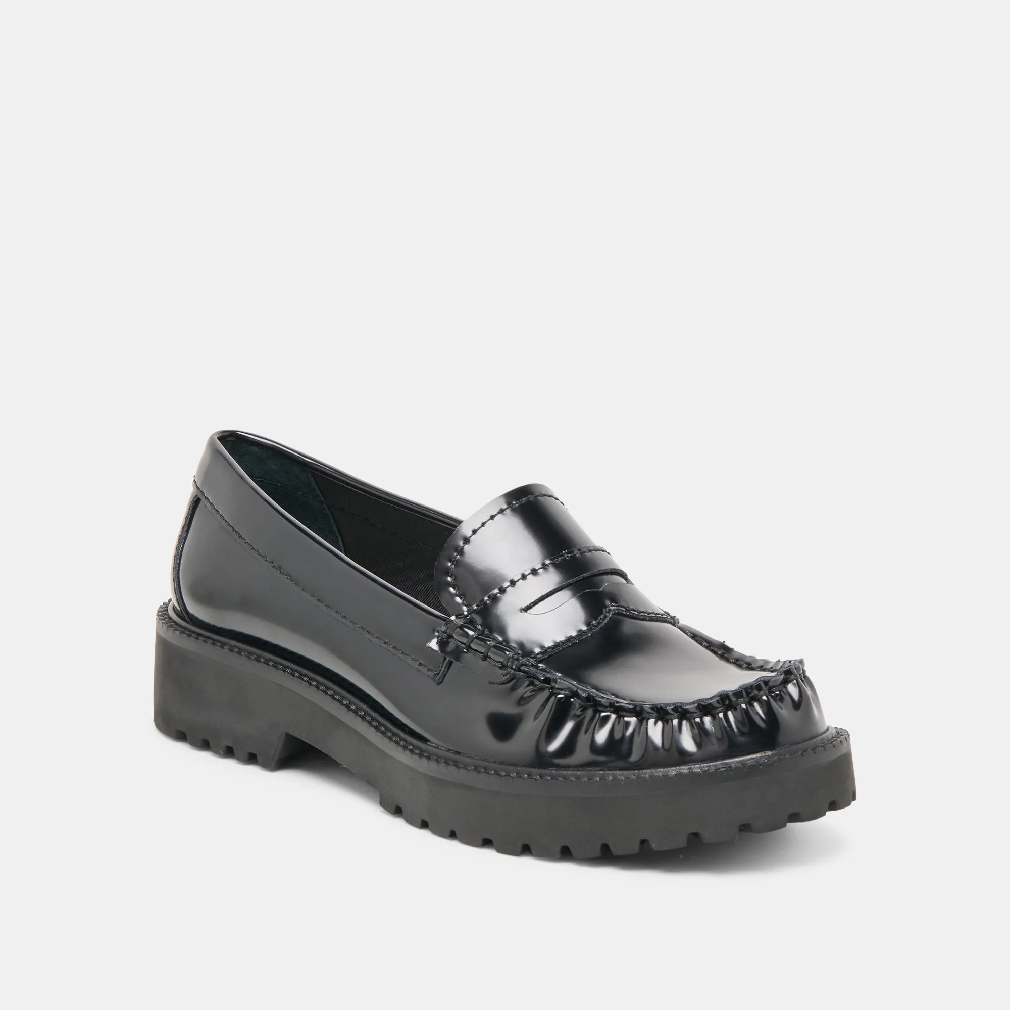 MEREK LOAFERS MIDNIGHT BOXLEATHER Open Fest Stud Detail