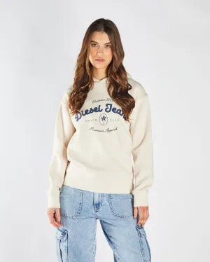 Ferna Hood Stone White Adjustable Premium Hoodie