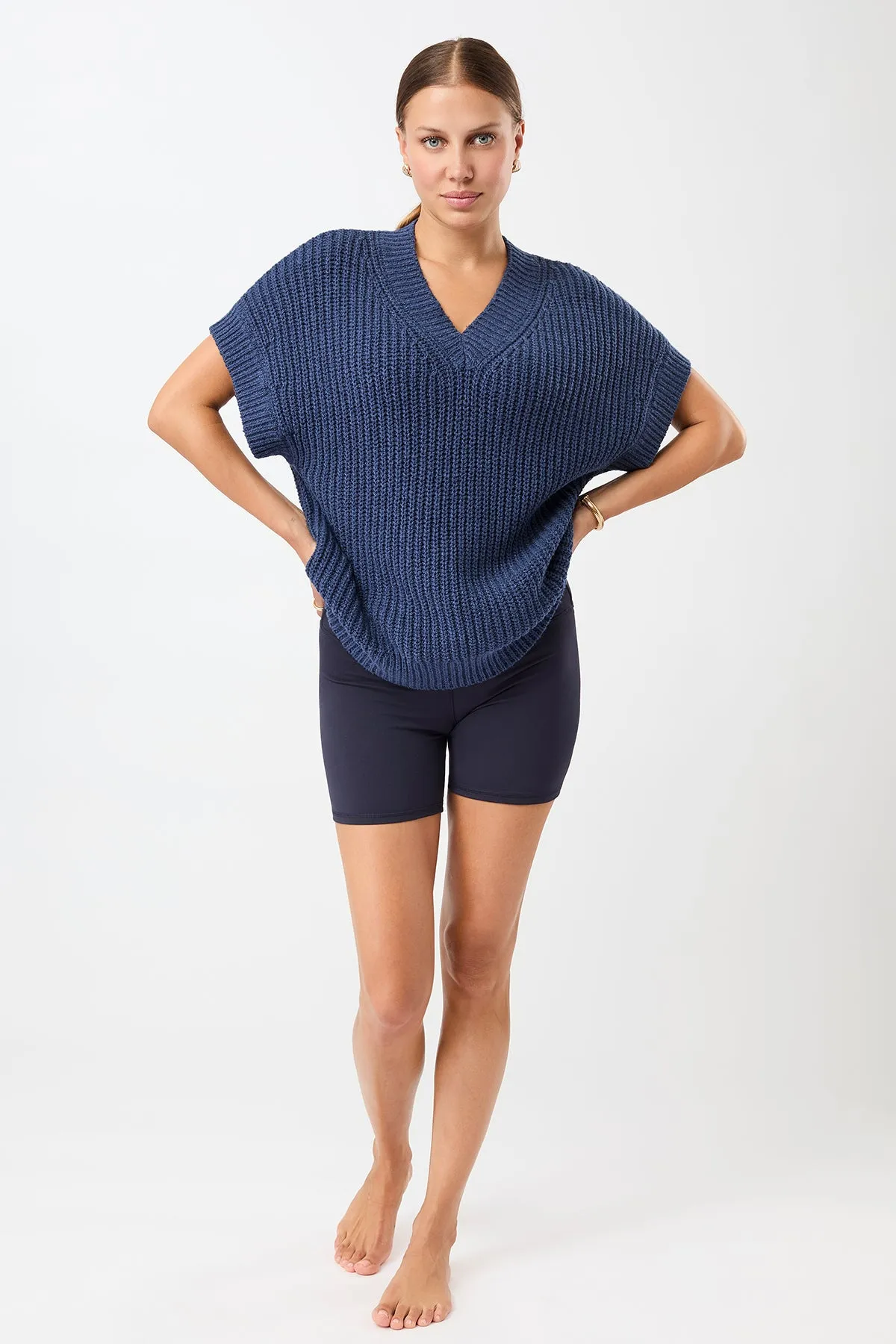 Biker Shorts - Night Sky Breath Flow