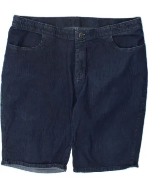 LEE Womens Riders Denim Shorts W42 2XL Navy Blue First Date