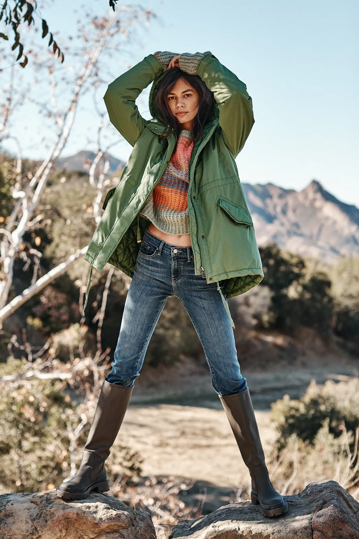 NICKI PARKA JACKET Fade Resistant Exterior