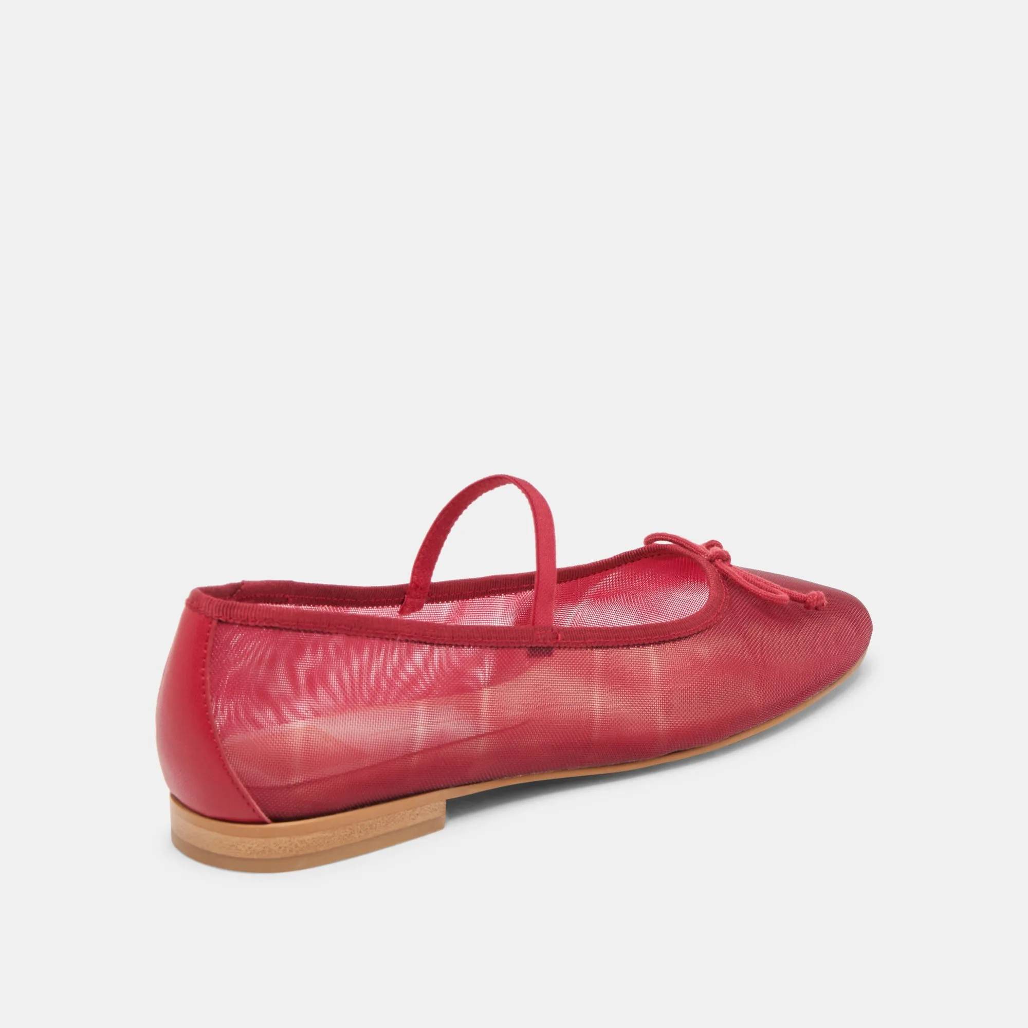 Work Shop Effortless Slip CADEL BALLET FLATS CRIMSON MESH