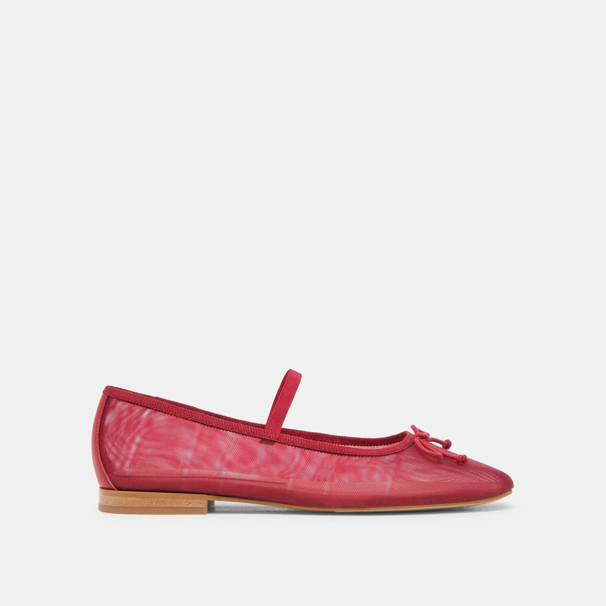 CADEL BALLET FLATS CRIMSON MESH Herb Walk