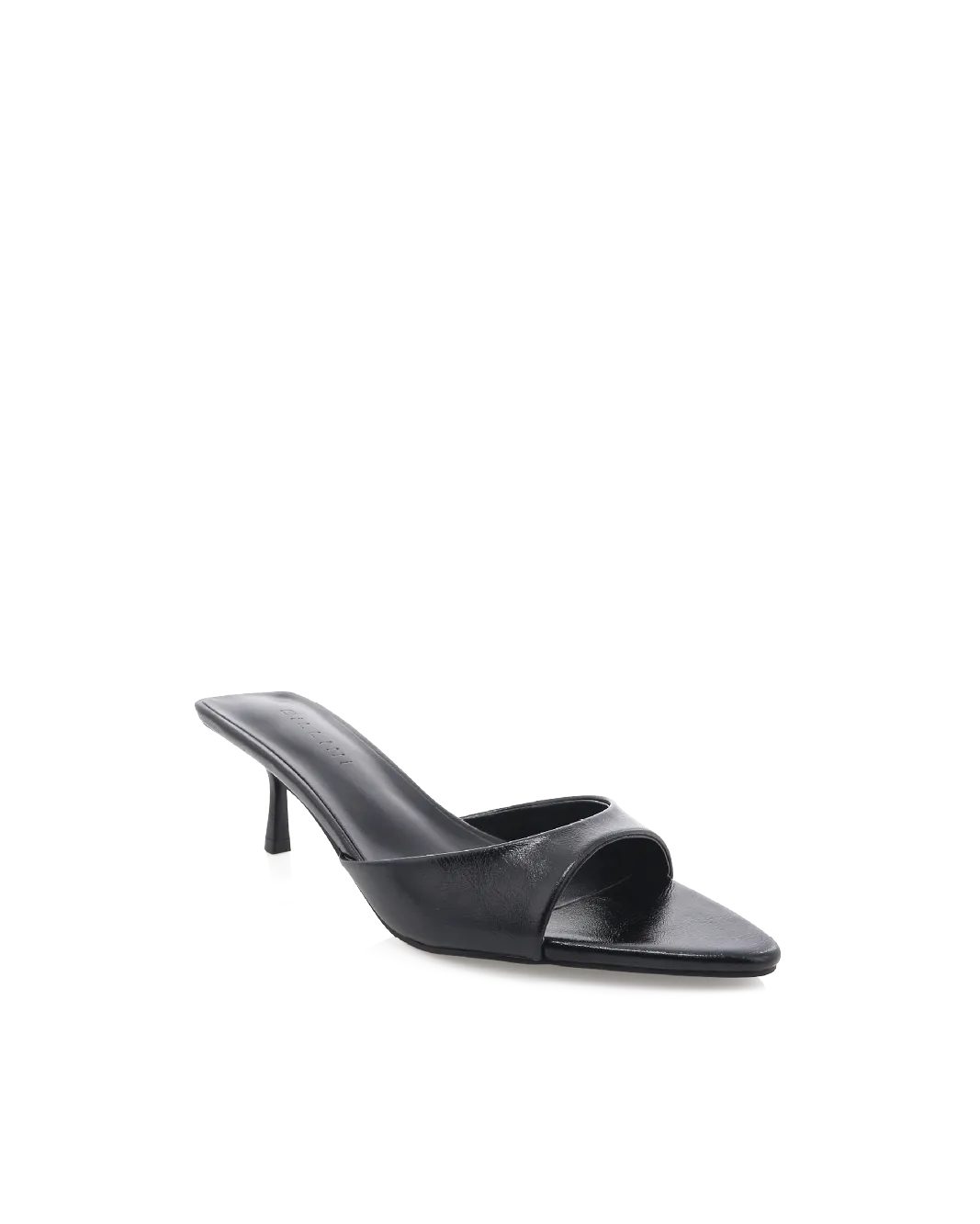 Trendy Sandals Slip-On Pumps RUNA - BLACK SHINE