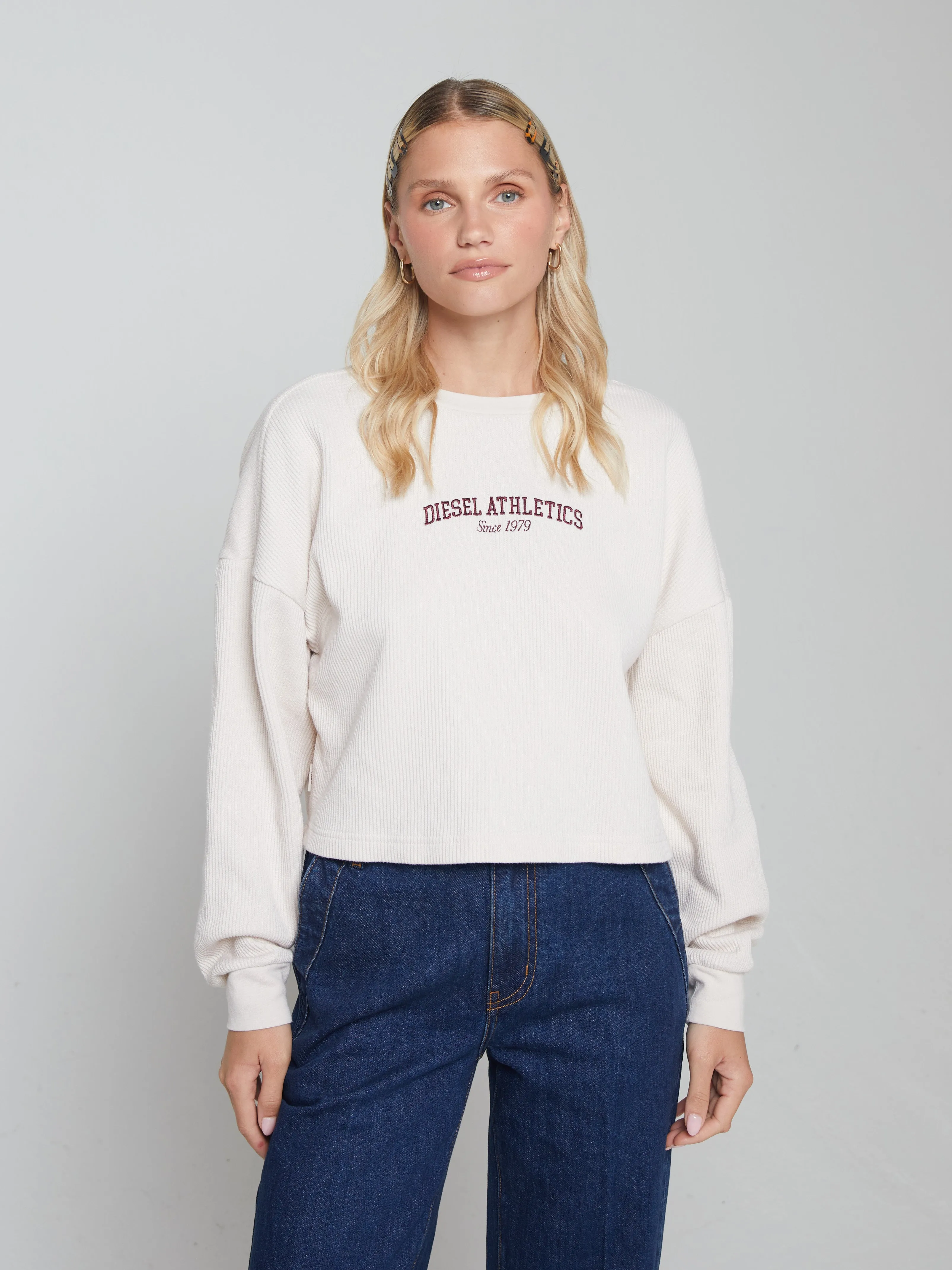 Mia Ls Tee Stone White Sweat Absorbent