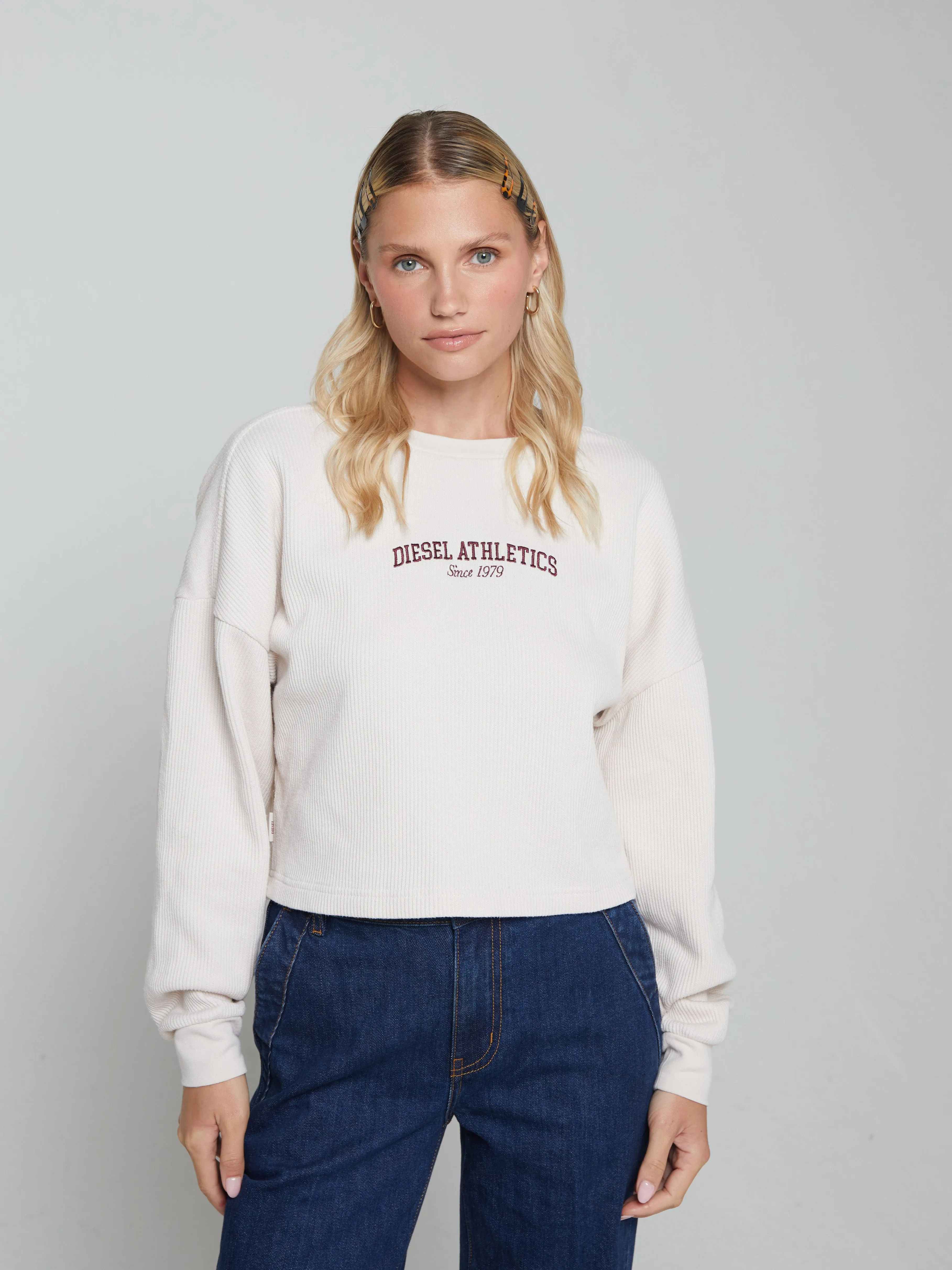 Mia Ls Tee Stone White Ultra Soft Blend Breathable Stretch