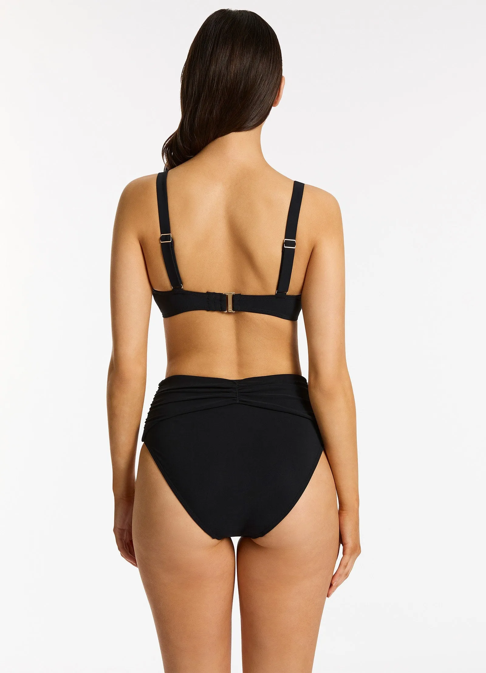 Jetset Underwire Triangle Bikini Top - Black Rapid Dry Technology