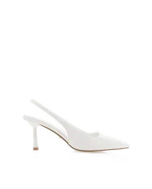 IDANA - WHITE Clear Heels