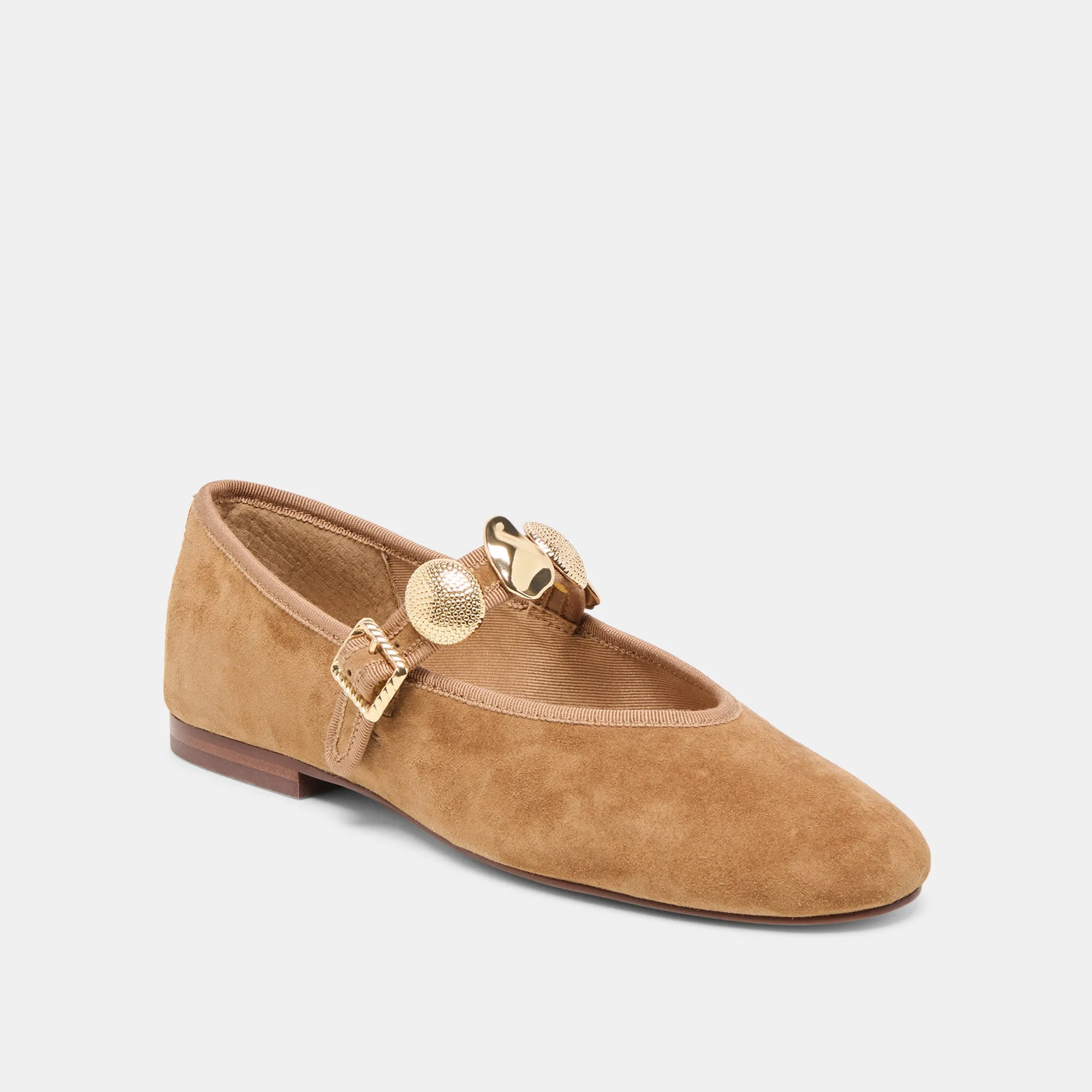 Bay Glow Star Camp RELAN BALLET FLATS LT BROWN SUEDE