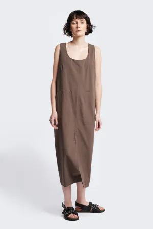 Subtle Touch Forces Pinafore Dress Brown