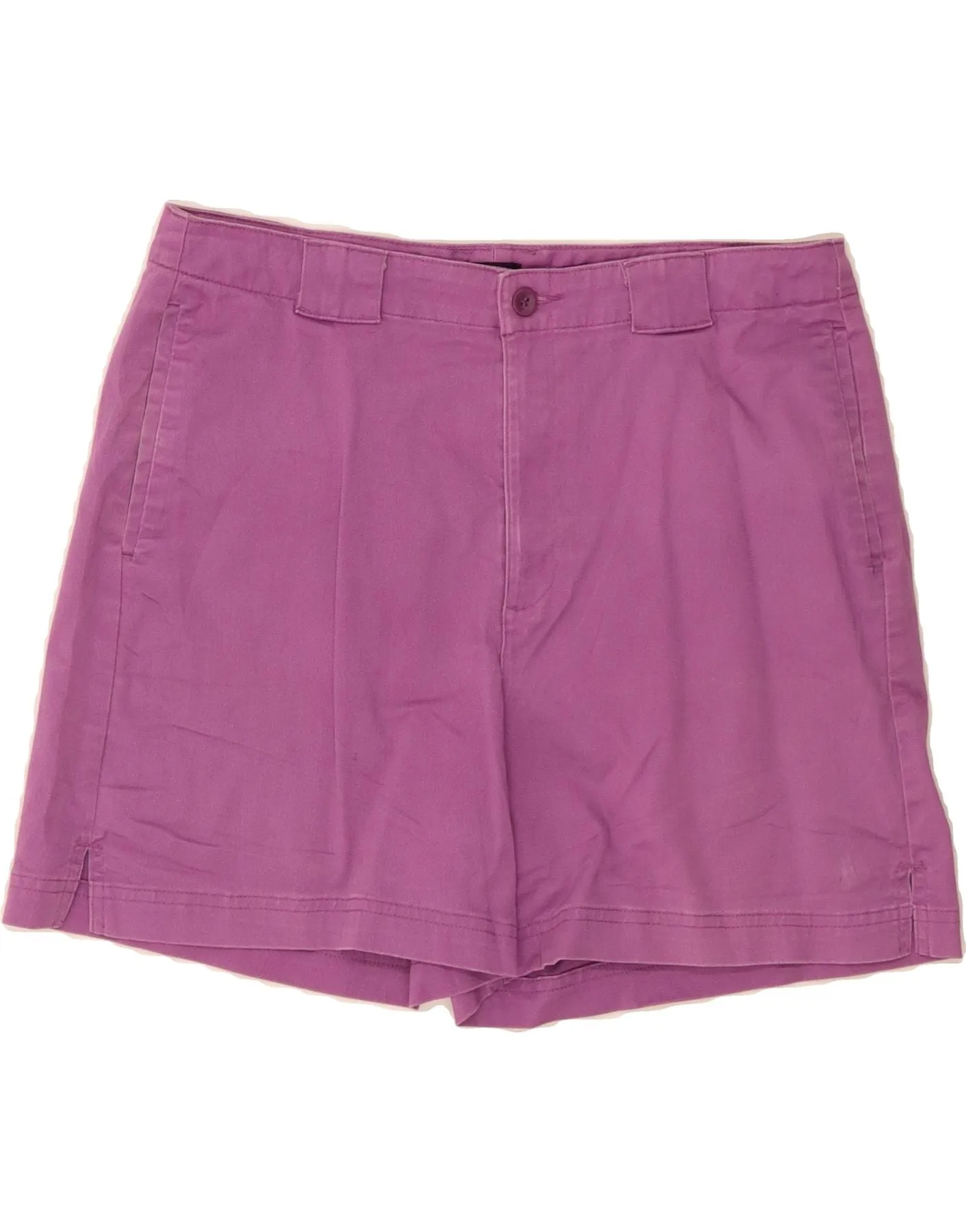 DOCKERS Womens Khakis Chino Shorts US 12 Large W32 Purple Cotton handmade touch Morning Comfort