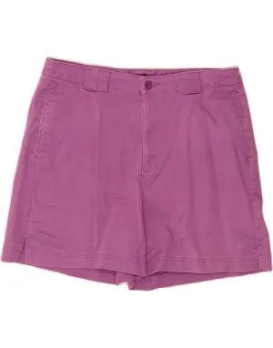 DOCKERS Womens Khakis Chino Shorts US 12 Large W32 Purple Cotton handmade touch Morning Comfort