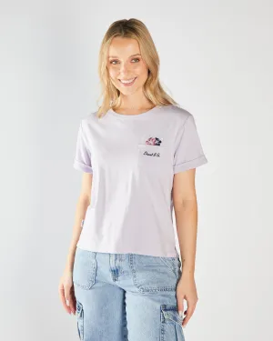 NoSideSeams Neutral Color Freesia Tee Thistle