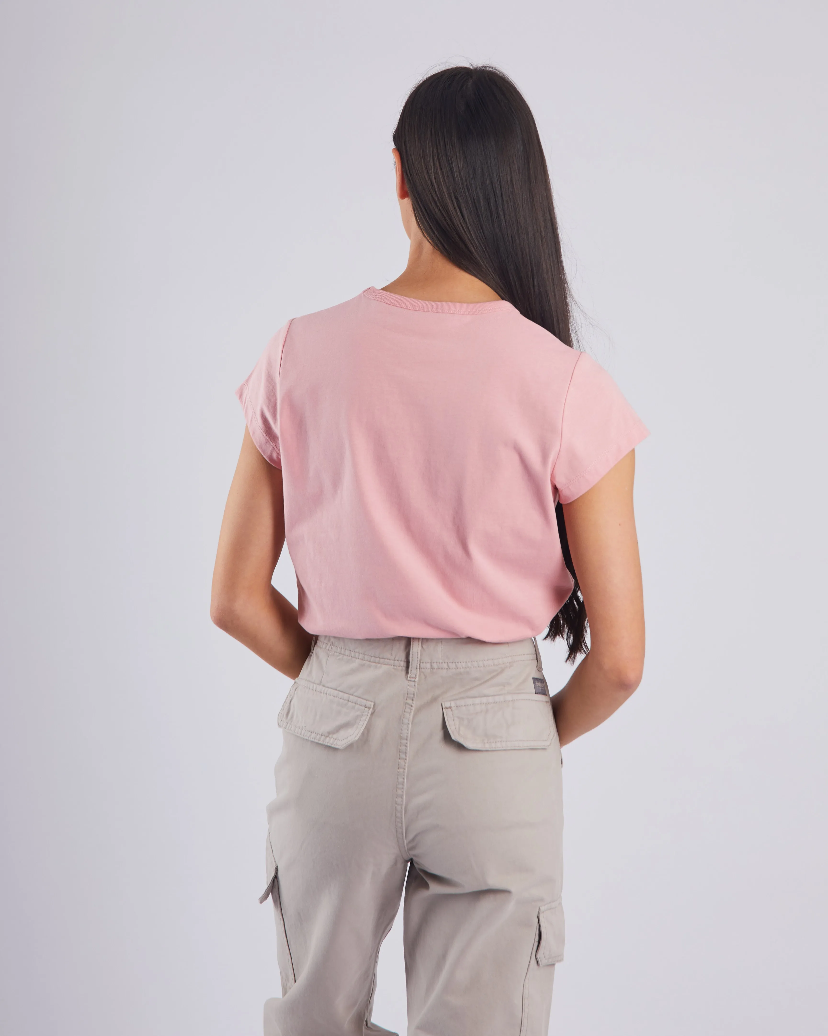 Elvina Tee Blush Quick-Dry Fabric Classic Comfort Style