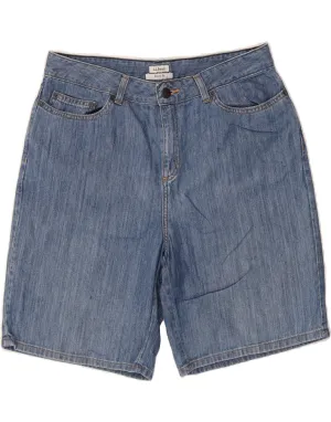 UV Protective Coating L.L.BEAN Womens Classic Fit Denim Shorts US 12 Large W34  Blue Cotton