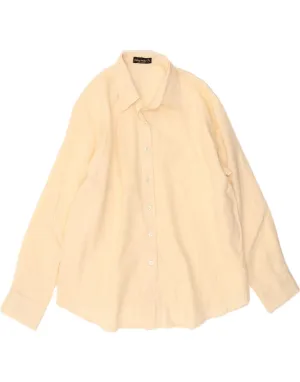 VINTAGE Womens Shirt UK 18 XL Beige Wrinkle Resistant Material