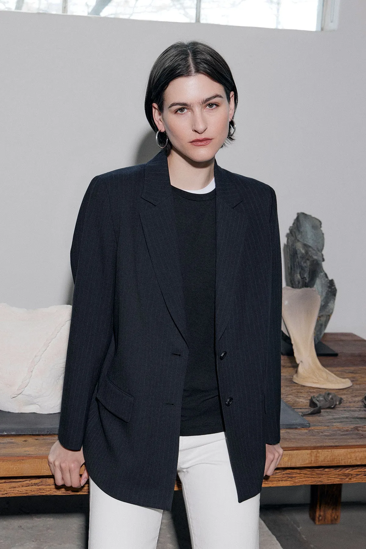 Waist Belt FRESNO PINSTRIPE BLAZER