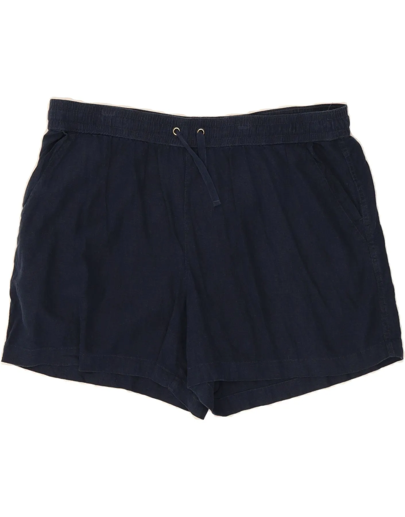 Breathable Cotton Personalized Touch NAUTICA Womens Chino Shorts 2XL W40 Navy Blue Linen