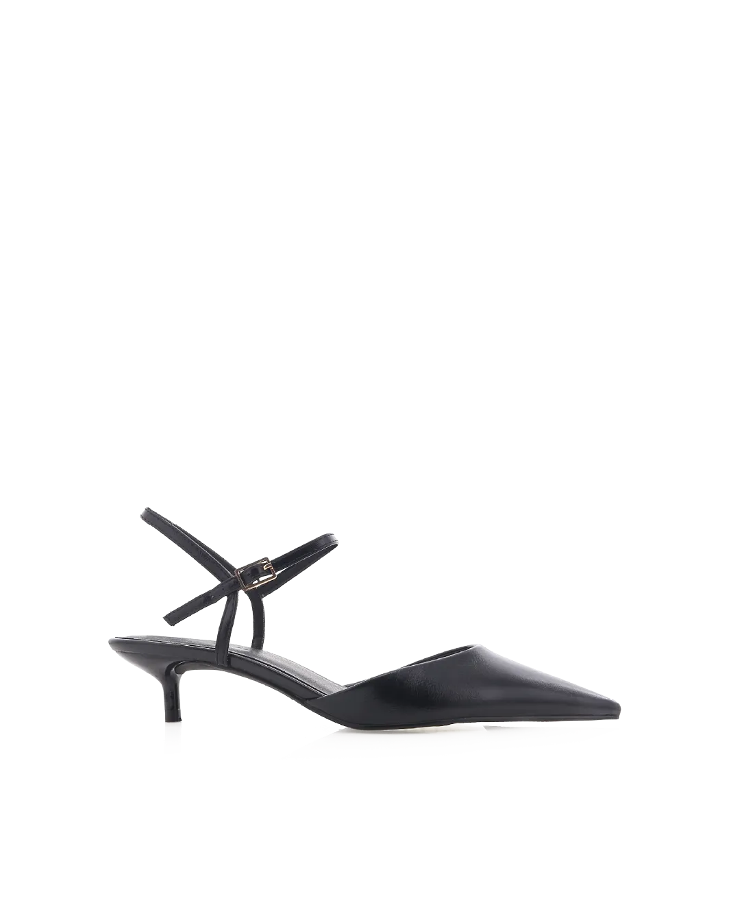 Silky Detail Classic Wedding Heels IYRA - BLACK SHINE