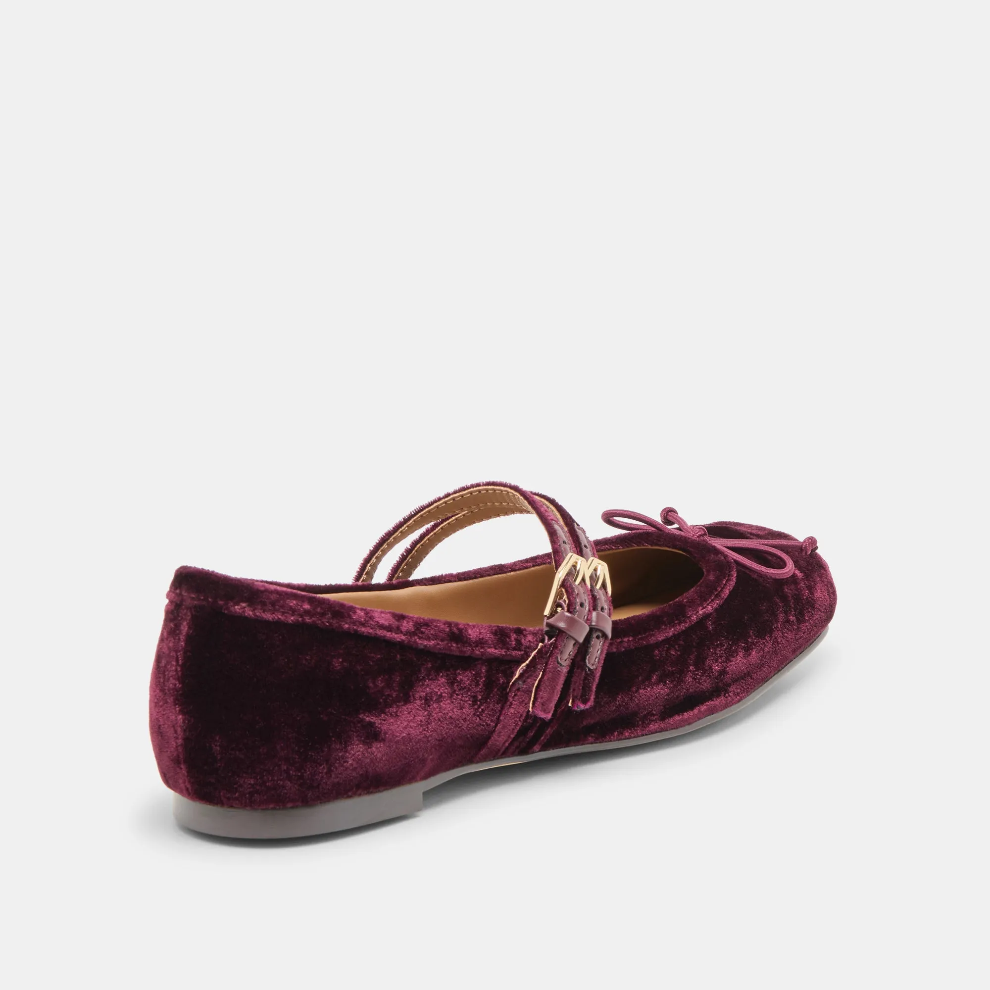 Shop Street Harbor Day GIBSEN BALLET FLATS BURGUNDY VELVET