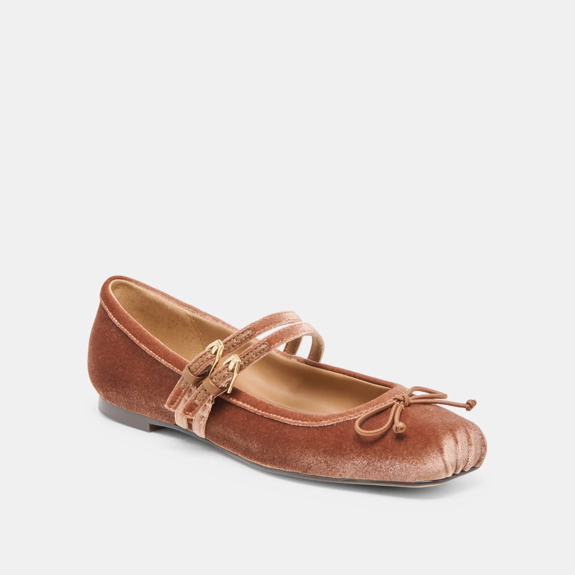 Chic Sole GIBSEN BALLET FLATS DK ROSE VELVET