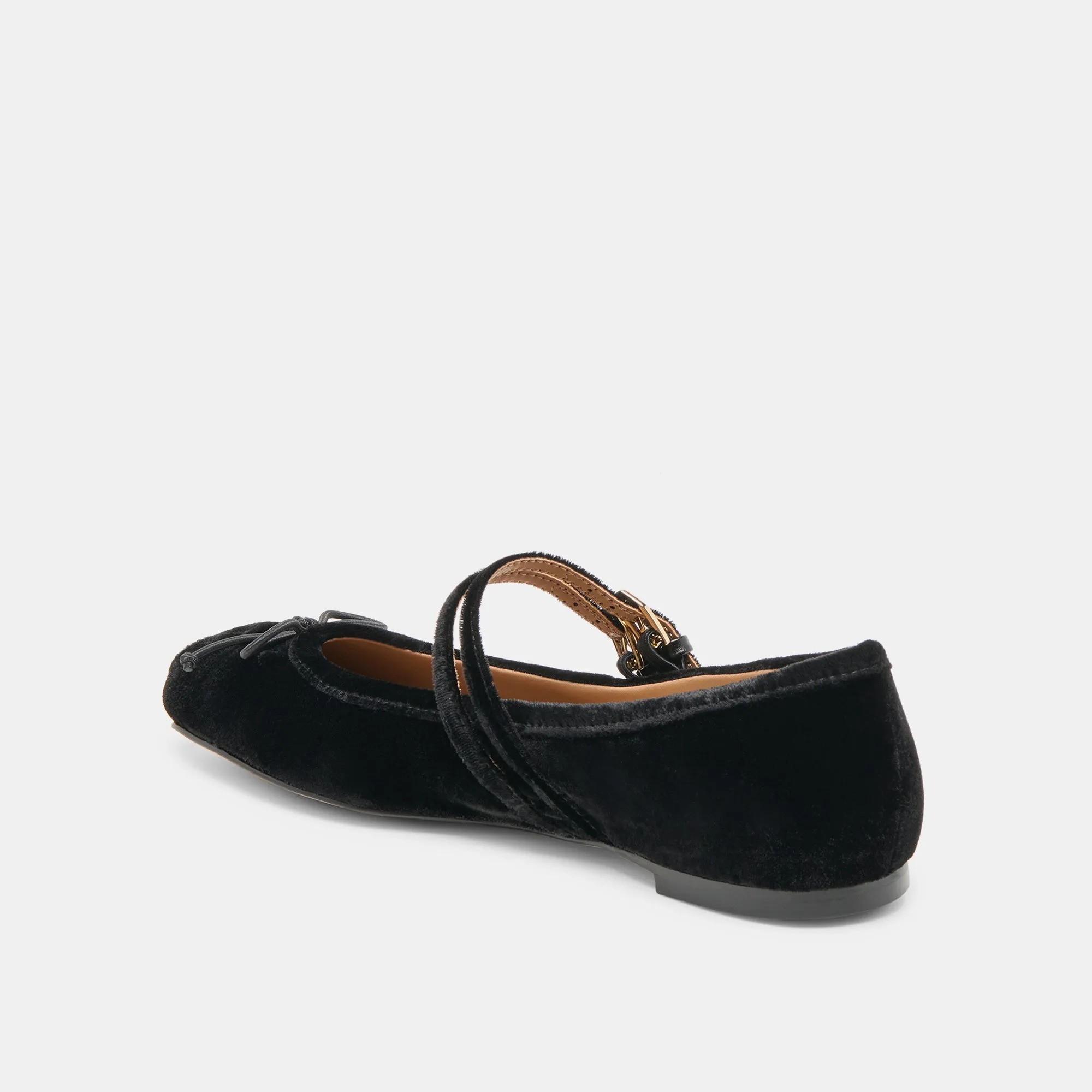 GIBSEN BALLET FLATS NERO VELVET Exhibit Day