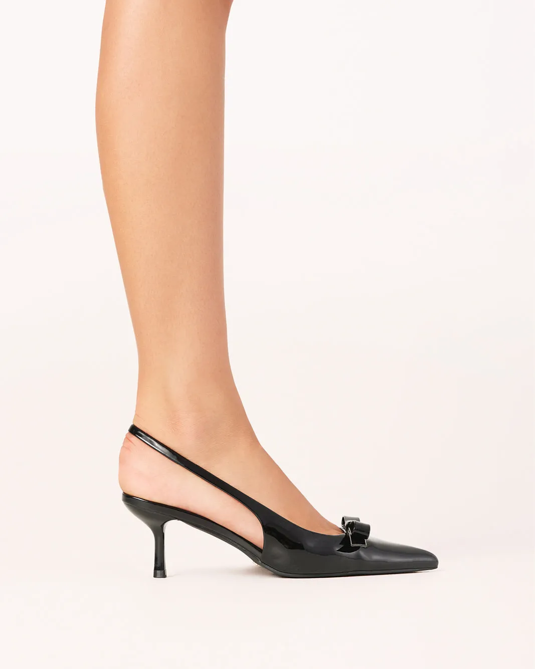 GLENNA - BLACK PATENT Holiday Office Shoes Occasion Footwear