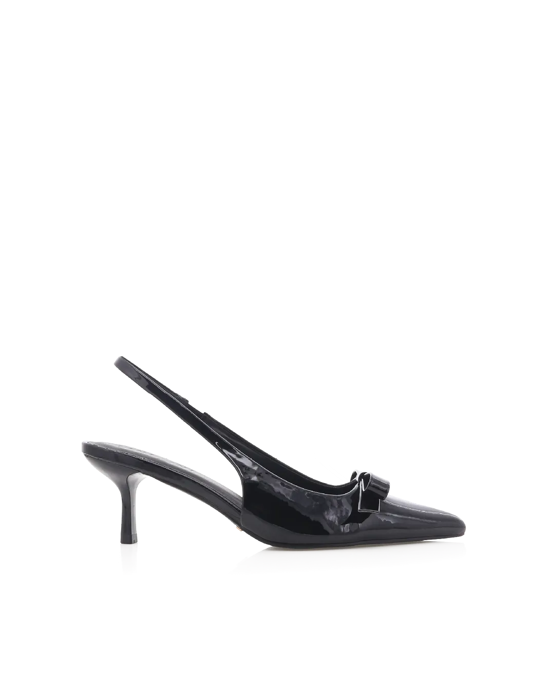 GLENNA - BLACK PATENT Flexible Soles