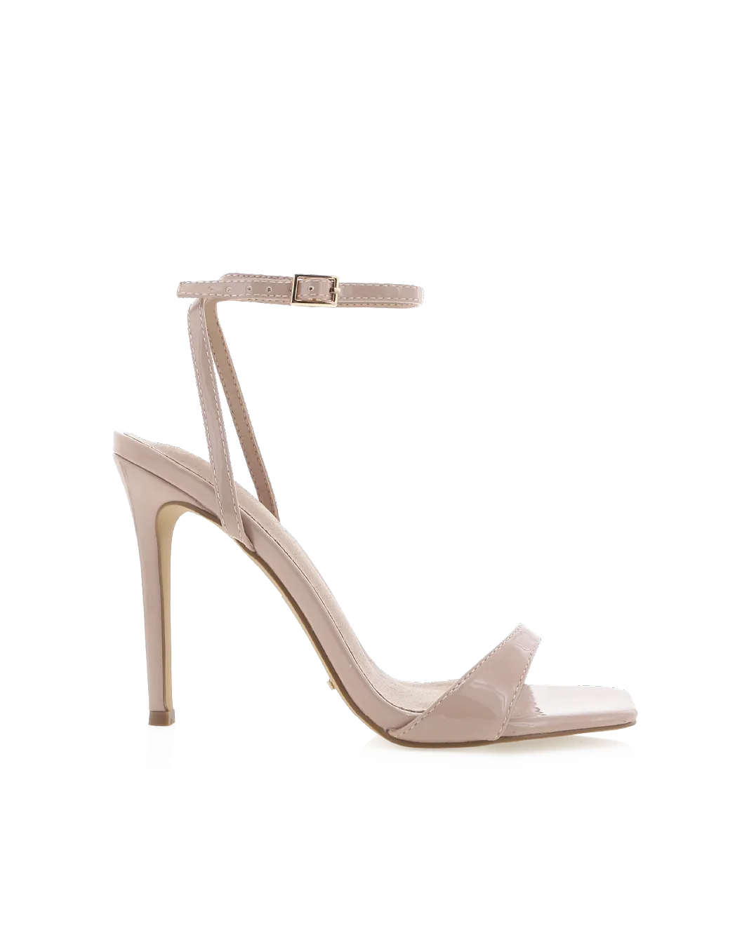 Wide Fit Heels Anti Slip GLAM - LATTE PATENT