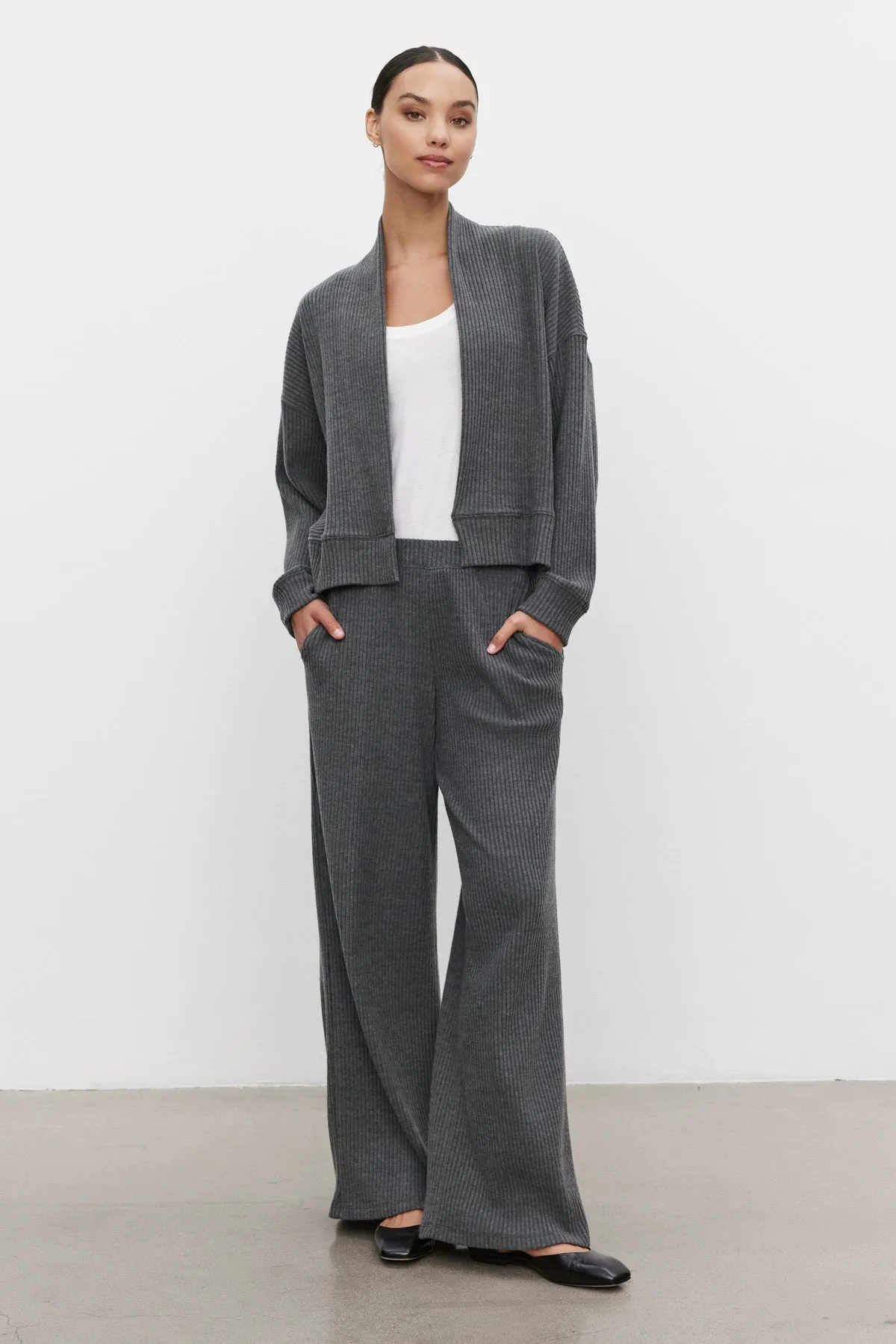 Natural Drape COLLEEN RIBBED PANT