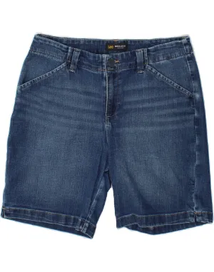 gender-neutral LEE Womens Mid Rise Mid Rise Regular Fit Denim Shorts US 8 Medium W32 Blue