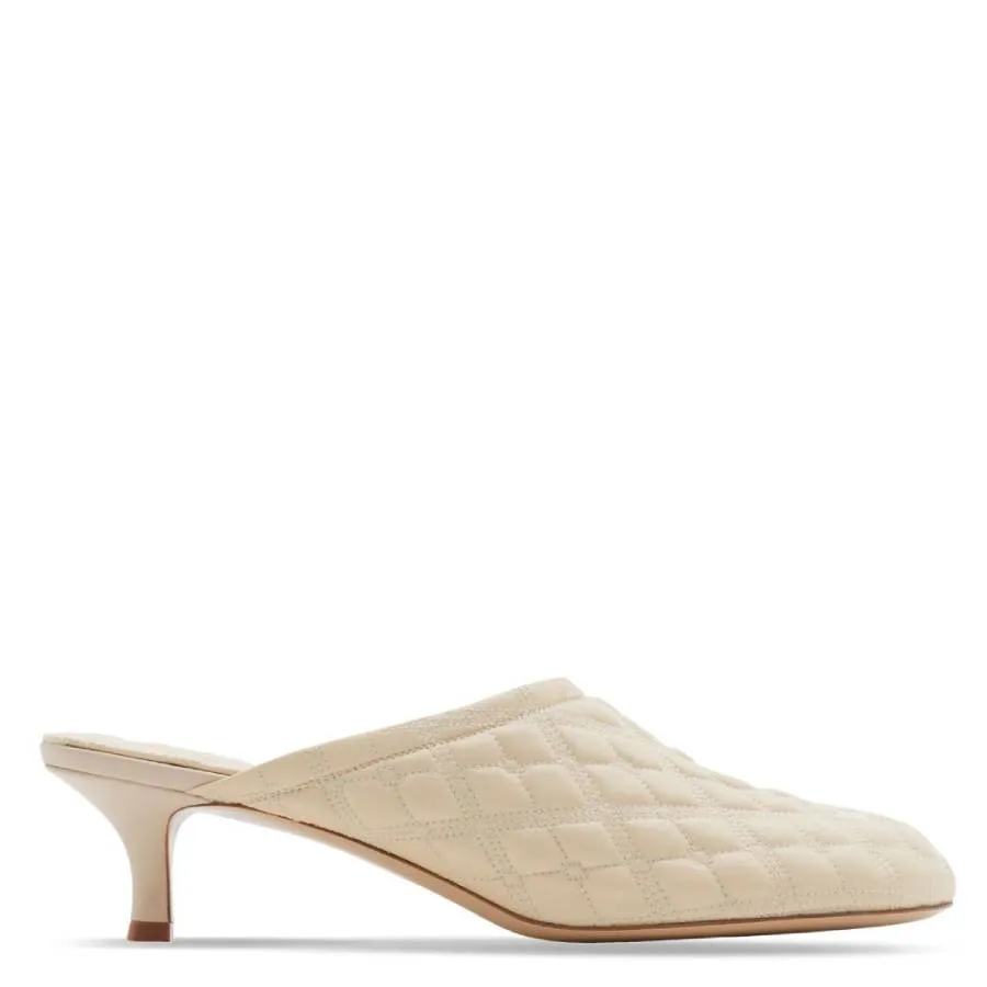 Burberry Embroidered Quilted Mules suede look Casual Pumps