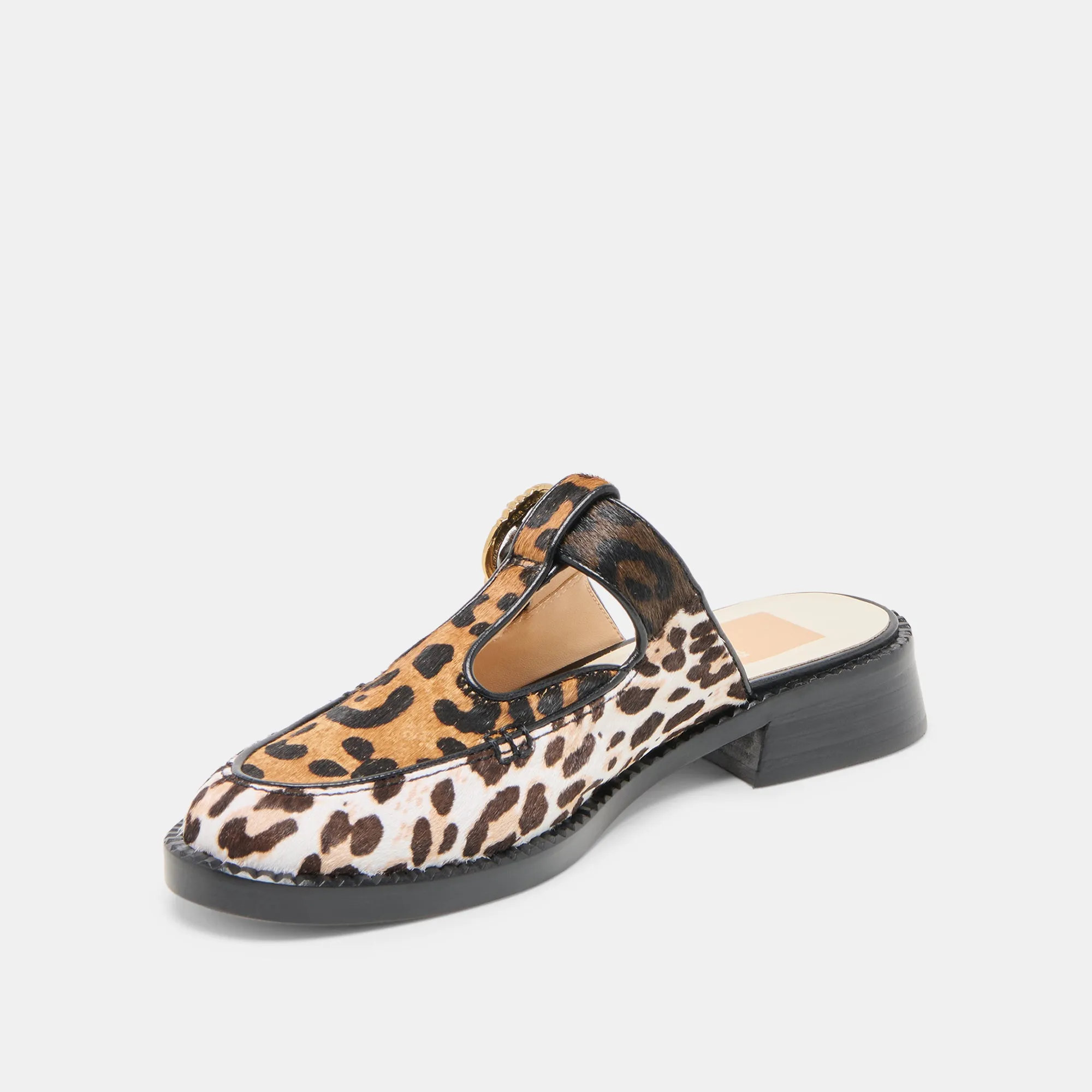 Cozy Sole Minimalist HARLAH FLATS LEOPARD MULTI CALF HAIR