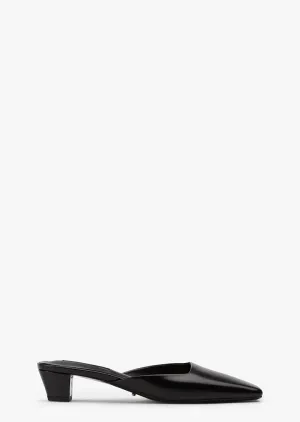 Harriet Black Hi Shine Sleek Pumps