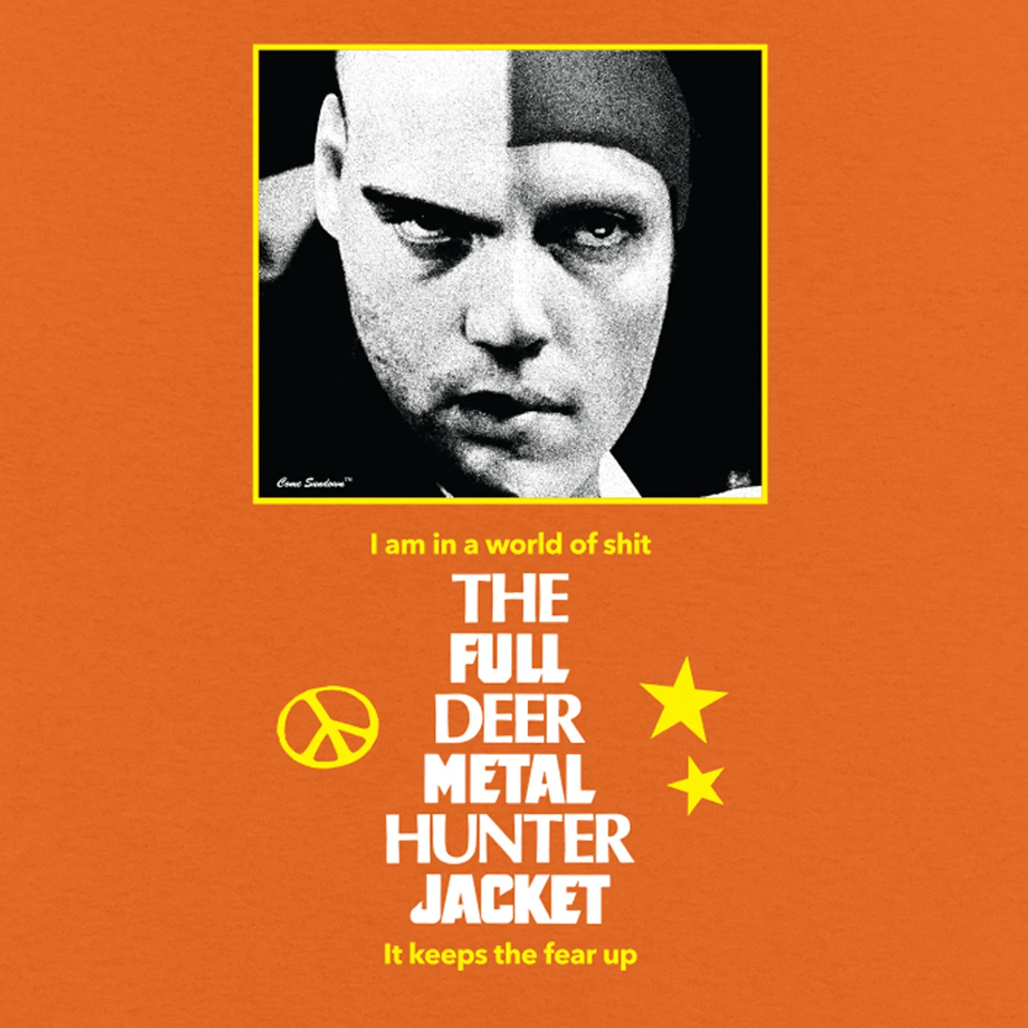 Urban Style Chic Comfort Style Come Sundown Full Deer Tee - Orange