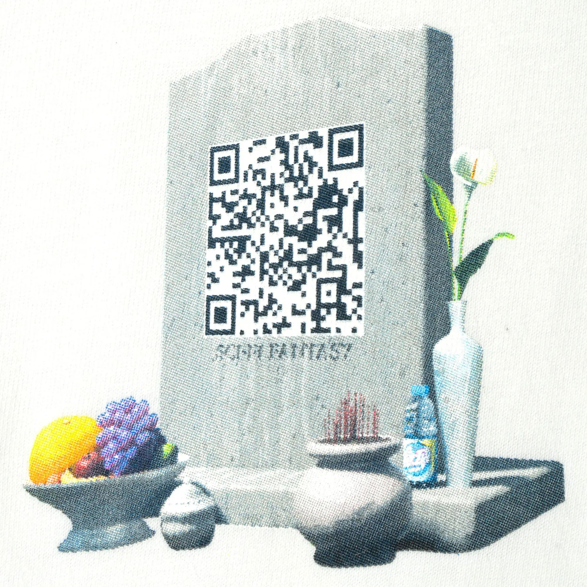 Timeless Fit OdorResistantTechnology Sci-Fi Fantasy Tombstone Tee - White