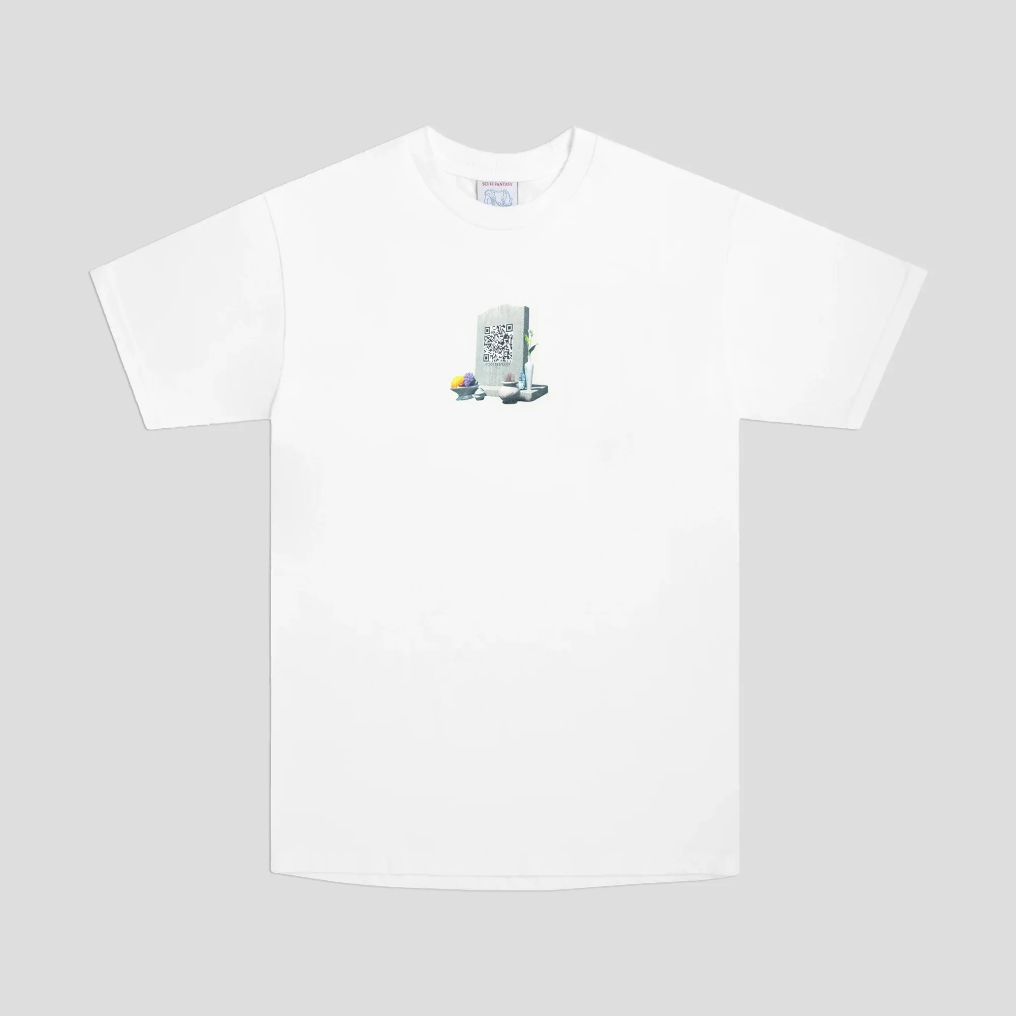 Non-toxic Sci-Fi Fantasy Tombstone Tee - White