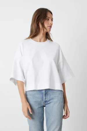 Fashion Comfort Summer Wardrobe AIMEE OVERSIZED CROPPED TEE