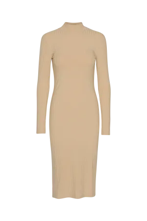 Zinnia Dress - Sesame Neutral palette Matte-Lining