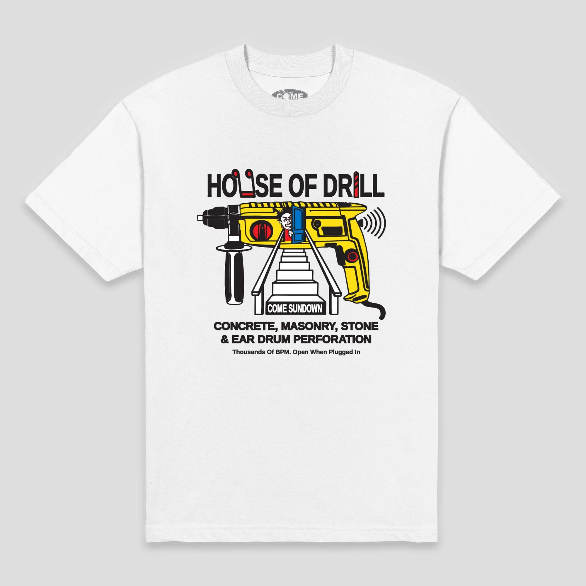 Classic Fit Come Sundown House of Drill Tee - White