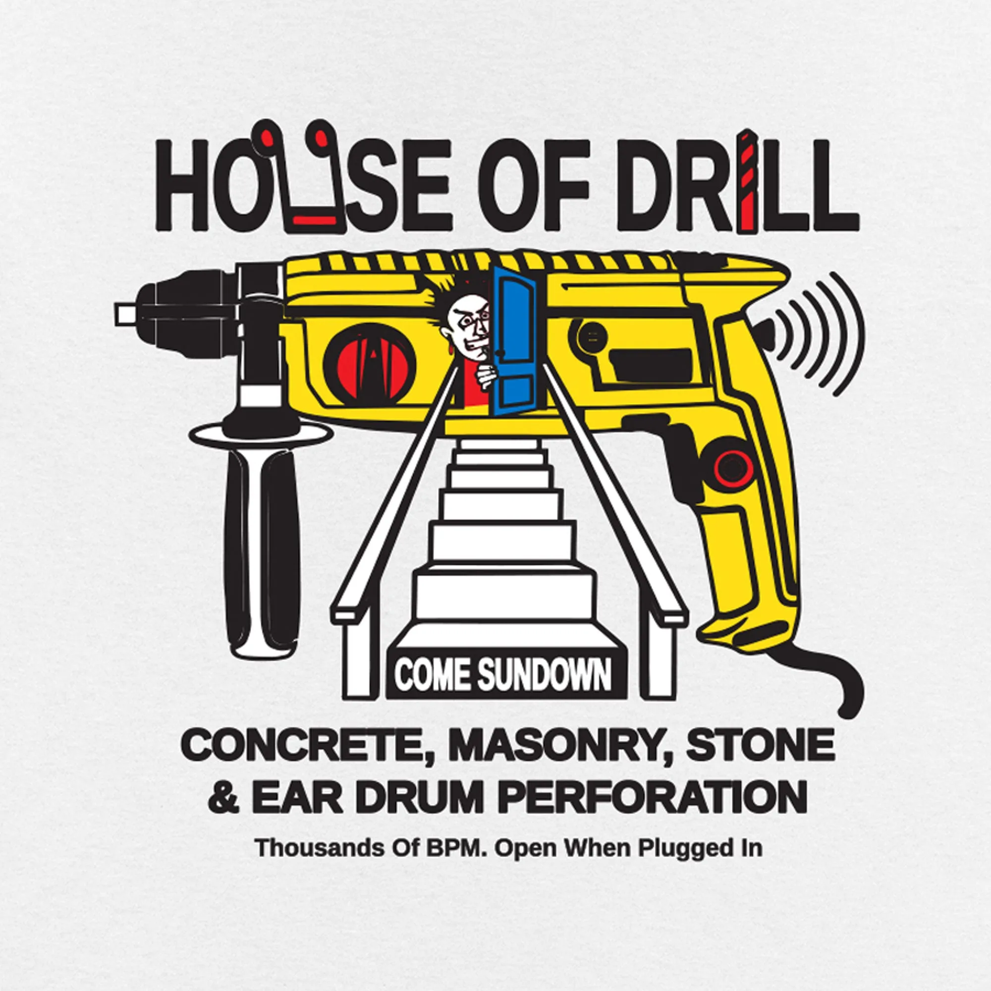 Come Sundown House of Drill Tee - White Classic Look